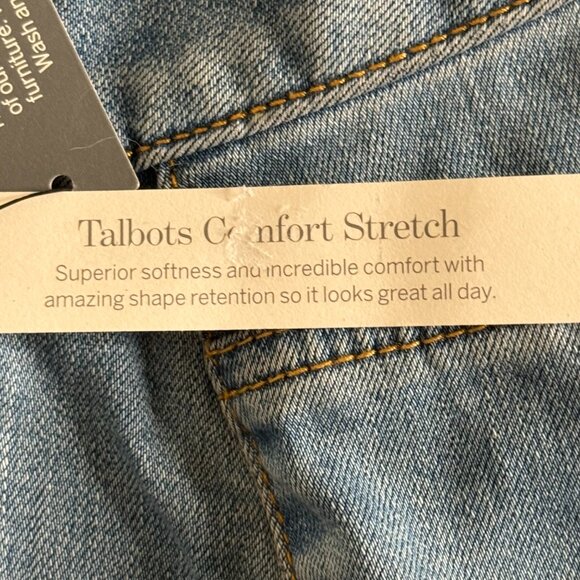 NWT Talbots Jeans Woman's 16W Plus Denim High Waist Straight Leg Denim - Picture 10 of 15